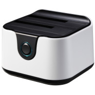 DOCK TOOQ 2xSATA 2.5p/3.5p USB 3.0 CLONE OTB BLANCO-NEGRO TOOQ