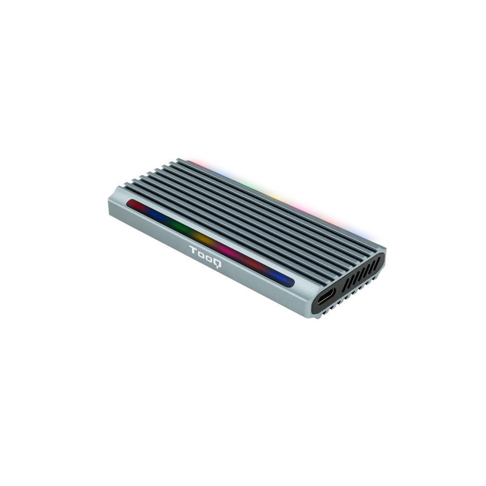 CAJA EXTERNA M.2 NGFF NVMe USB3.1 GEN2 USB-A RGB GRIS TQE-2221G