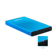 CAJA EXTERNA 2.5 TOOQ 95 MM SATA USB 3.0 3.1 GEN1 AZUL TOOQ TQE-2527BL