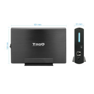 CAJA EXTERNA 3.5 TOOQ SATA USB 3.0 3.1 GEN1 NEGRA TOOQ TQE-3531B