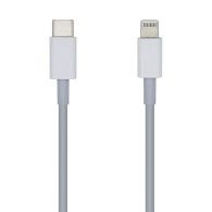 CABLE USB 2.0 USB-CM A LIGHTNING 2A BLANCO 20CM AISENS A102-0441
