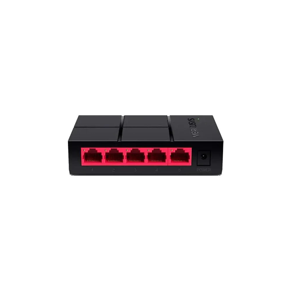 SWITCH MERCUSYS 5P 101001000 MS105G v2.40 NEGRO-ROJO