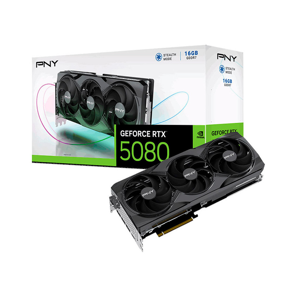 Tarjeta Gráfica PNY GeForce RTX 5080 16GB GDDR7 DLSS4