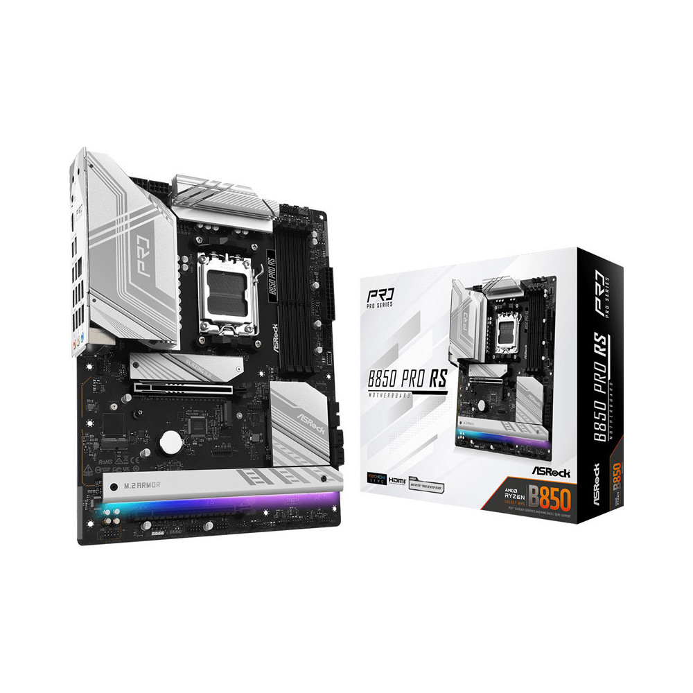 PB AMD SAM5 ASROCK B850 PRO RS 4DDR5 PCIE 2SATA3 USB3.2 M2 HDMI ATX