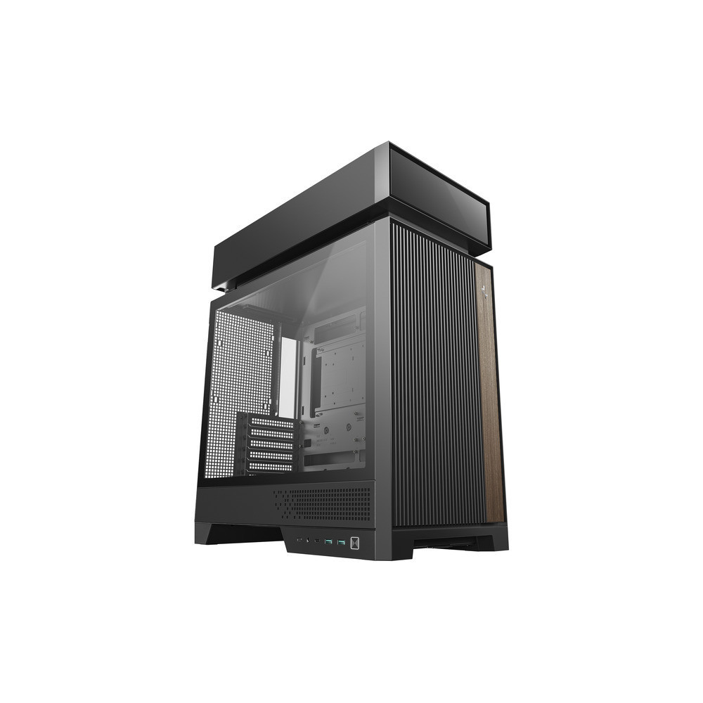 CAJA ATX SEMITORRE DEEPCOOL CL660 CRISTALTEMPLADO ARGB NEGRA Y MADERA