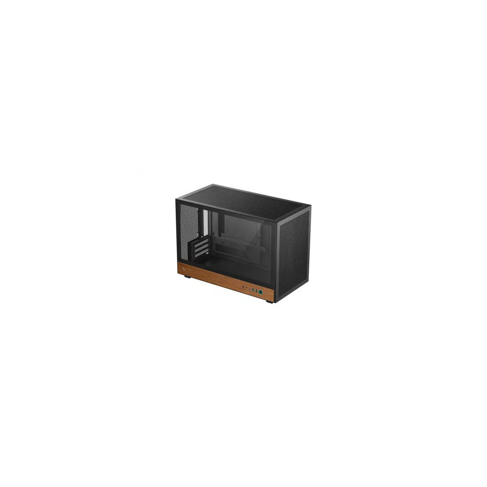 CAJA MICRO-ATX SEMITORRE DEEPCOOL CH260WOOD NEGRA Y MADERA R-CH260-BKNWM0-G-1