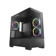 CAJA MICRO-ATX SEMITORRE DEEPCOOL CG380U 3F ARGB CRISTALTEMPLADO NEGRA