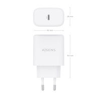 CARGADOR GAN 45W USB-C PD3.0 BLANCO AISENS A110-0969