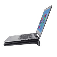 SOPORTE + VENTILADOR NOTEBOOK TRUST HASTA 17.4" BLACK