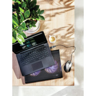 SOPORTE + VENTILADOR NOTEBOOK TRUST HASTA 17.4" BLACK