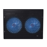 SOPORTE + VENTILADOR NOTEBOOK TRUST HASTA 17.4" BLACK