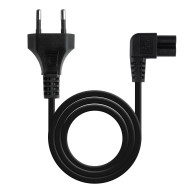 CABLE ALIMENTACION CEE7 16 M-C7 H(ACODADO) 3M NEGRO NANOCABLE 10.22.0503