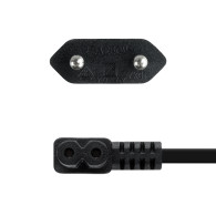 CABLE ALIMENTACION CEE7 16 M-C7 H(ACODADO) 3M NEGRO NANOCABLE 10.22.0503
