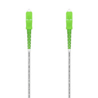 CABLE FIBRA OPTICA G657A2 9-125 SX DCA LSZH SC-APC BLANCO 50M AISENS A152-0503