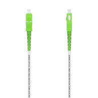 CABLE FIBRA OPTICA G657A2 9-125 SX DCA LSZH SC-APC BLANCO 50M AISENS A152-0503