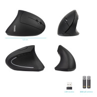 RATON TOOQ INALAMBRICO ERGONOMICO VERTICAL 3200 DPI TQMWG-1104-B