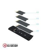 CAJA EXTERNA M.2 NVMe PCIe USB3.1 GEN2 NEGRA TOOQ TQDS-2231B