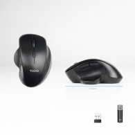 RATON TOOQ INALAMBRICO ERGONOMICO 1600 DPI 6 BOTONES TOOQ TQMWG-1105-B
