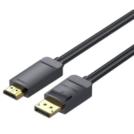 CABLE CONVERSOR VENTION DISPLAYPORT - HDMI 4K 2M BLACK