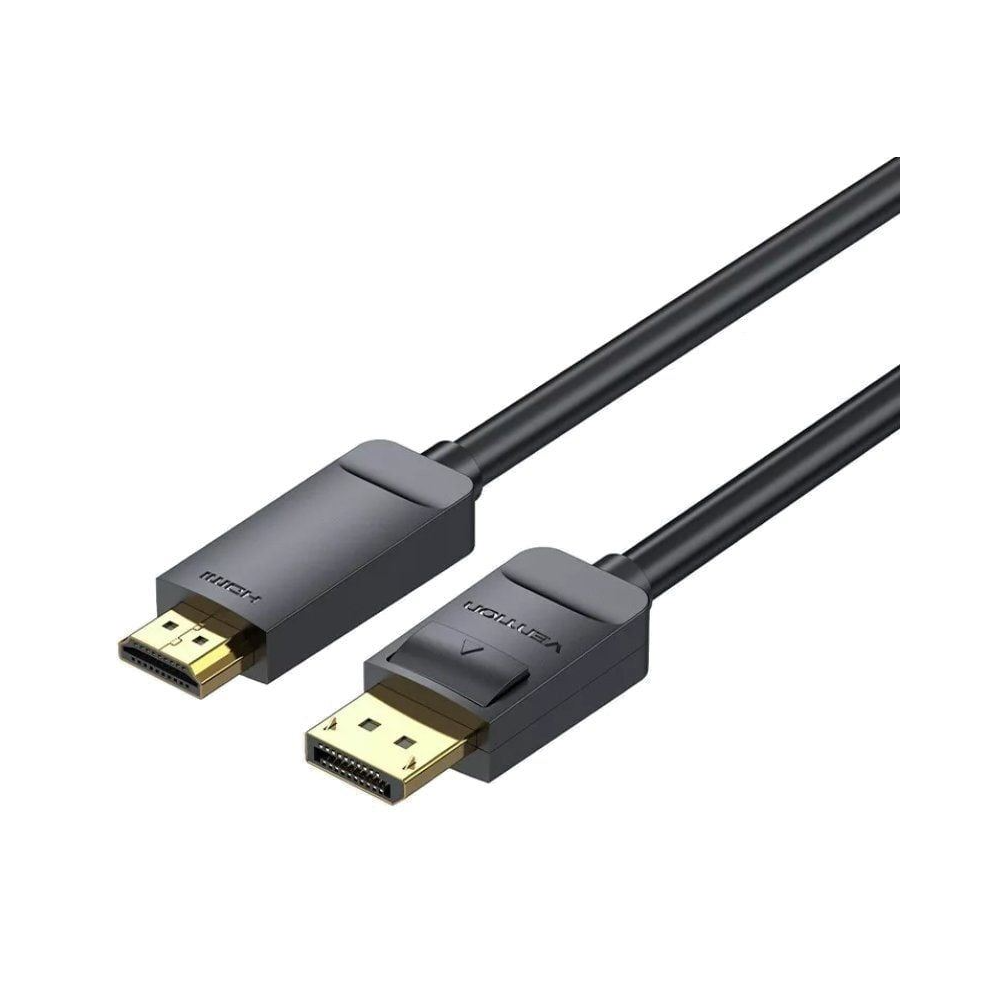 CABLE CONVERSOR VENTION DISPLAYPORT - HDMI 4K 2M BLACK