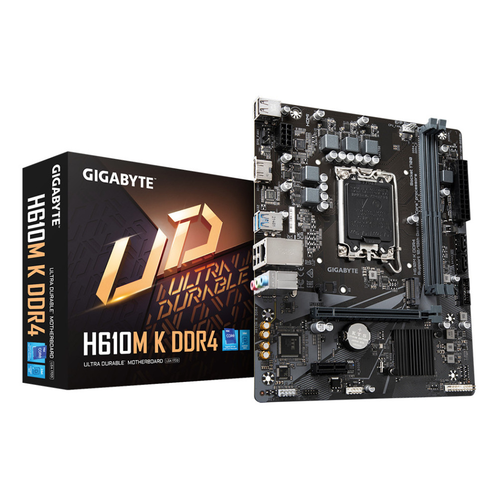 PLACA BASE GIGABYTE H610M K DDR4 MICROATX SOCKET 1700