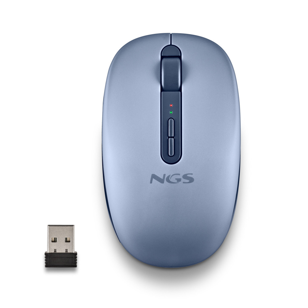 RATON NGS INALAMBRICO FOG DUAL BT5.2 -2.4GHZ BLUE SILENCIOSO 1600DPI