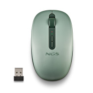 RATON NGS INALAMBRICO FOG DUAL BT5.2 -2.4GHZ GREEN SILENCIOSO 1600DPI