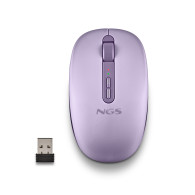 RATON NGS INALAMBRICO FOG DUAL BT5.2 -2.4GHZ PURPLE SILENCIOSO 1600DPI