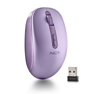 RATON NGS INALAMBRICO FOG DUAL BT5.2 -2.4GHZ PURPLE SILENCIOSO 1600DPI