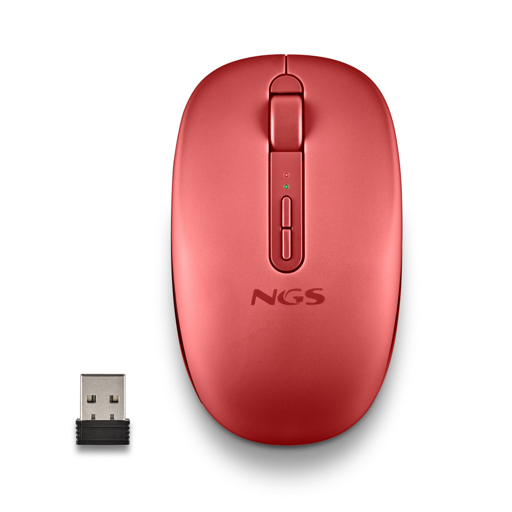 RATON NGS INALAMBRICO FOG DUAL BT5.2 -2.4GHZ RED SILENCIOSO 1600DPI
