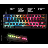 Teclado SteelSeries Apex Pro Mini Gen 3 RGB OmniPoint 3.0 Negro USA