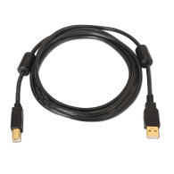 CABLE USB 2.0 IMPRESORA ALTA CALIDAD FERRITA AM-BM 2.0M AISENS A101-0009