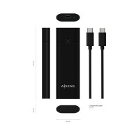 CAJA EXTERNA SSD M.2 NVME AISENS ASM2-020B NEGRO USB 3.1