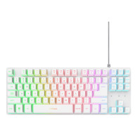TECLADO TRUST GXT 833W THADO TKL GAMING USB RGB WHITE