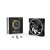 VENTILADOR CAJA ADICIONAL 12X12 BE QUIET LIGHT WINGS 120 HIGH-SPEED ARGB BLACK