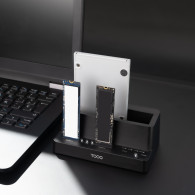 DOCK 2xSSD M.2 NVMe+1xSATA 25 35 USB 3.2 CLONE TOOQ TQDS-502B