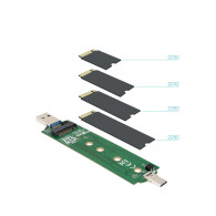 CAJA EXTERNA M.2 NGFF NVMe USB3.2 GEN2 USB-C+USB-A TOOQ TQE-2240B