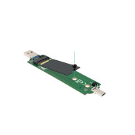 CAJA EXTERNA M.2 NGFF NVMe USB3.2 GEN2 USB-C+USB-A TOOQ TQE-2240B