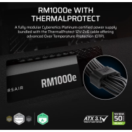 FUENTE ALIMENTACION ATX 1000W CORSAIR RM1000e 80+ PLATINIUM FULL MODULAR ATX 3.1