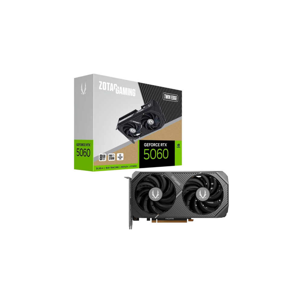 Tarjeta Gráfica Zotac Gaming GeForce RTX 5060 TWIN EDGE 8GB GDDR7 DLSS4