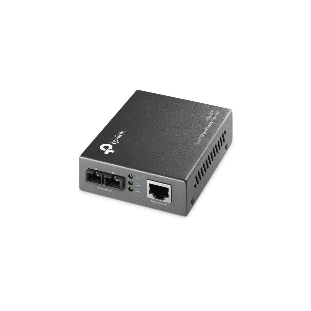 CONVERTIDOR FIBRA TP-LINK OMADA MC210CS RJ45GIGA A FIBRA MONOMODO SC 1000MB 15KM