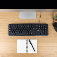 TECLADO TOOQ USB 104 TECLAS NEGRO TQK-2002-B