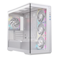 CAJA MICRO-ATX SEMITORRE EINAREX ZM800 RGB 4 FANS BLANCA EXCS-ZM-800R-W