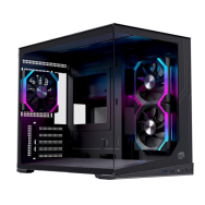 CAJA MICRO-ATX SEMITORRE EINAREX SM300 RGB C-TEMPLADO NEGRA EXCS-SM-300R-B