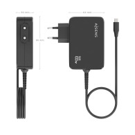 CARGADOR GaN 100W PD3.0 1XUSB-C 1.8M NEGRO AISENS ASCH-1PD100WL50-BK