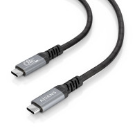 CABLE USB4 GEN3x2 ALU 40GBPS 240W E-MARK USB-CM-CM NEGRO 2M AISENS A156-0996