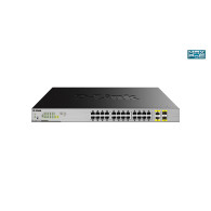 SWITCH D-LINK 24P DGS-1026MP 10 100 1000 PoE +2P GIGABIT SFP SOBREMESA RACK