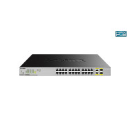 SWITCH D-LINK 24P DGS-1026MP 10 100 1000 PoE +2P GIGABIT SFP SOBREMESA RACK