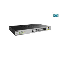 SWITCH D-LINK 24P DGS-1026MP 10 100 1000 PoE +2P GIGABIT SFP SOBREMESA RACK