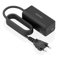 CARGADOR SOBREMESA GaN 100W 3USB-C PD3.0 USBA QC3 NEGRO AISENS ASCH-100W4P054-BK